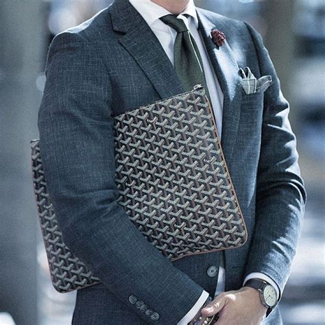 goyard clutch green|Goyard clutch men.